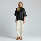 Women's Colorblock Knit Poncho