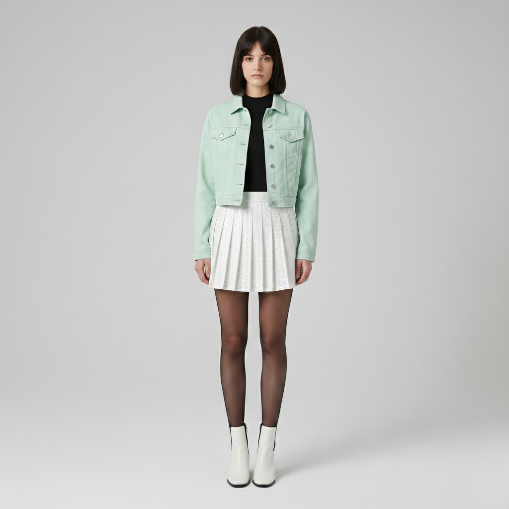 Women's Cropped Denim Jacket