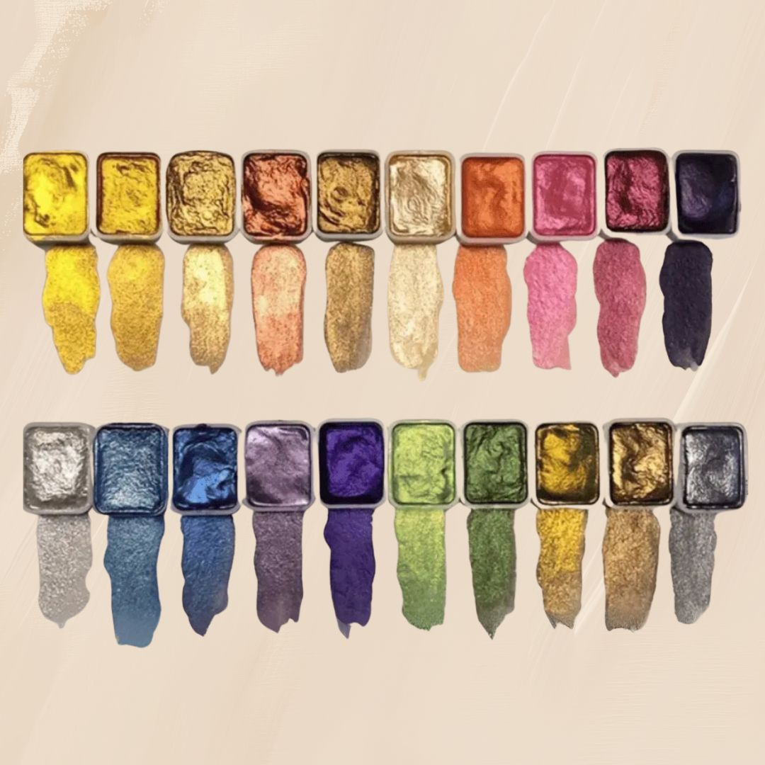 Metallic Shimmer Watercolour Paint Set