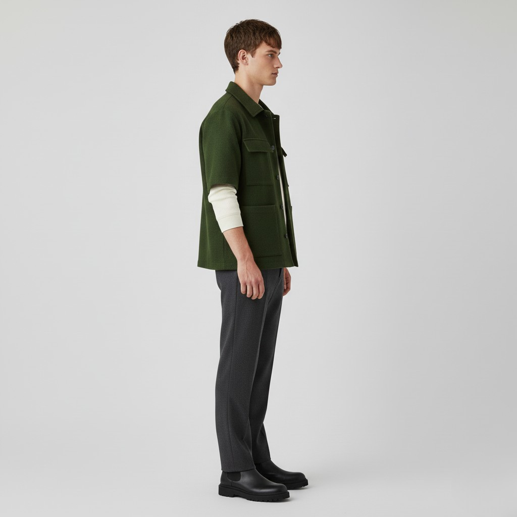 Men's Short-Sleeve Utility Jacket
