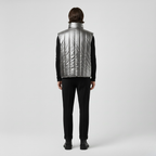 Men's Metallic Quilted Puffer Vest