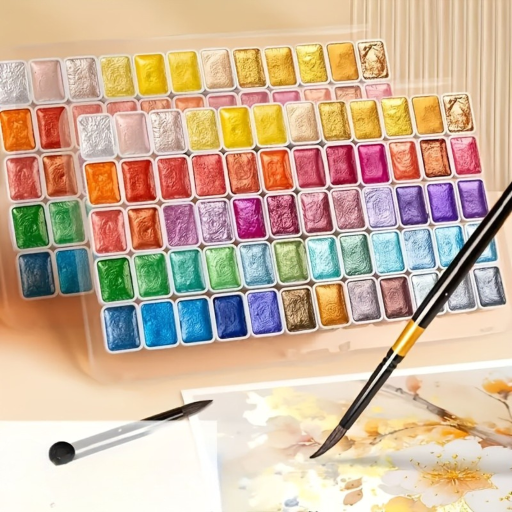 Metallic Shimmer Watercolour Paint Set
