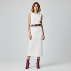Women's Ribbed Sleeveless Knit Midi Dress