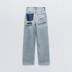 Women’s High Waisted Straight Leg Jeans – Relaxed Fit Denim Trousers