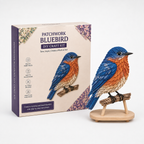 Patchwork Fabric DIY Craft Kit with Wooden Display Stand