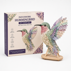 Patchwork Fabric DIY Craft Kit with Wooden Display Stand