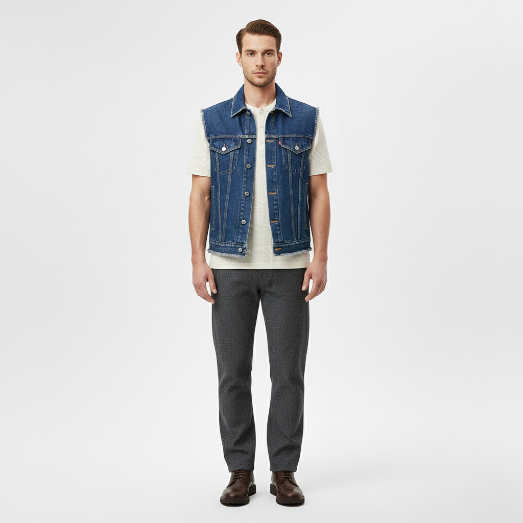 Men's Denim Vest