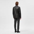Men's Faux-Leather Blazer