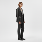 Men's Faux-Leather Blazer