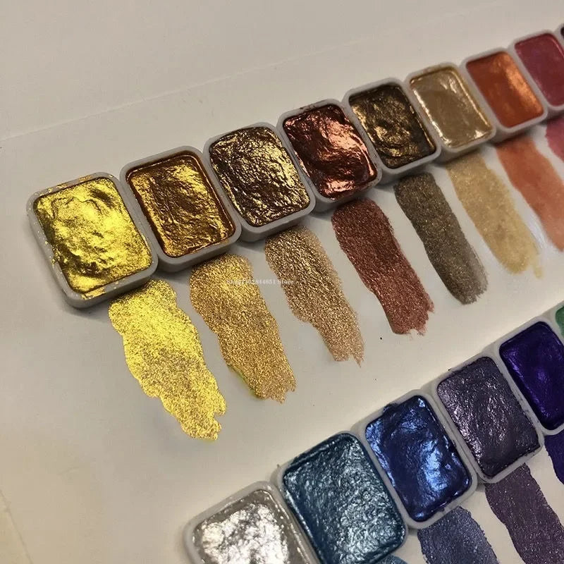 Metallic Shimmer Watercolour Paint Set
