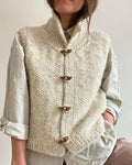 Women’s Chunky Knit Toggle Button Sweater Vest