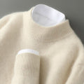 Unisex ribbed turtle neck jumper with long sleeves and ribbed cuffs
