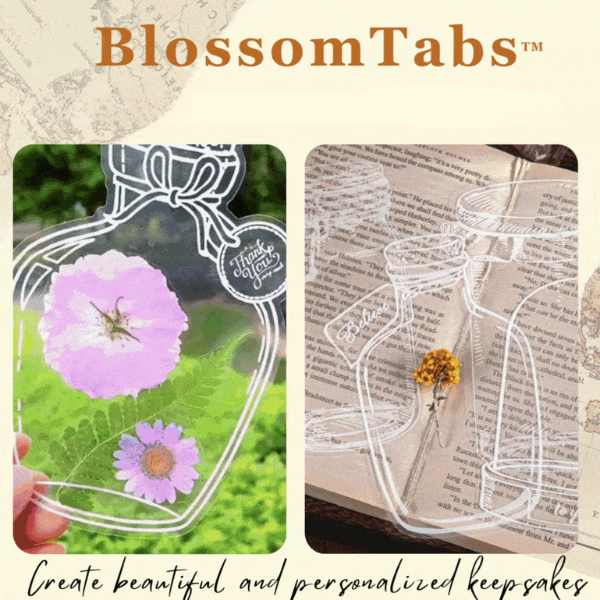 Clear Pressed Flower Bookmark Sheets for DIY Keepsakes