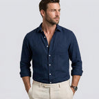 Men’s Long Sleeve Linen Shirt