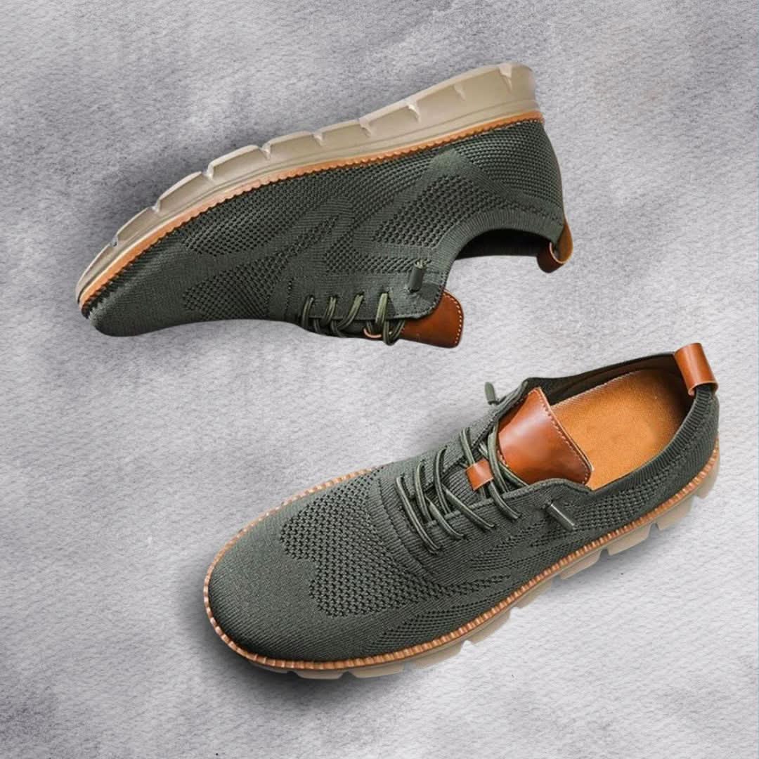 Men’s Knit Wingtip Sneakers