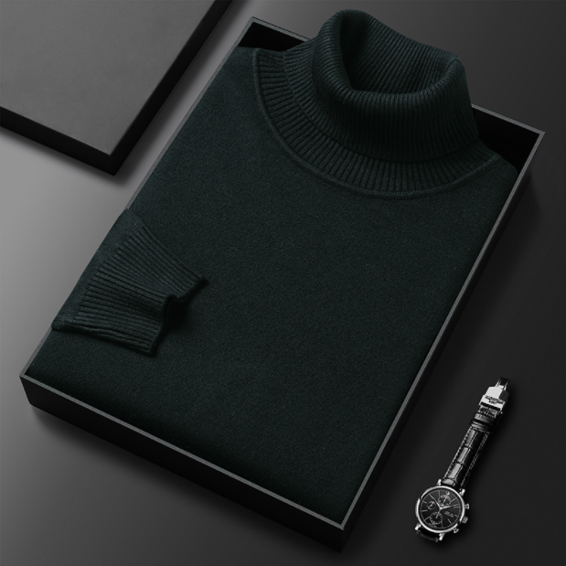 Men’s Slim Fit Fine Knit Turtleneck Sweater