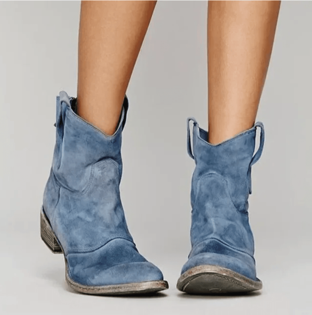 Women’s Faux Suede Western Ankle Boots