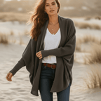 Women’s Oversized Batwing Knit Cocoon Cardigan