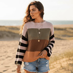 Women’s Colour Block Knit Sweater