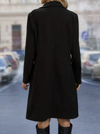 Women’s Textured Double-Breasted Midi Coat