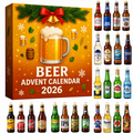 Festive Beer Advent Calendar 2026 Christmas Countdown Gift Box