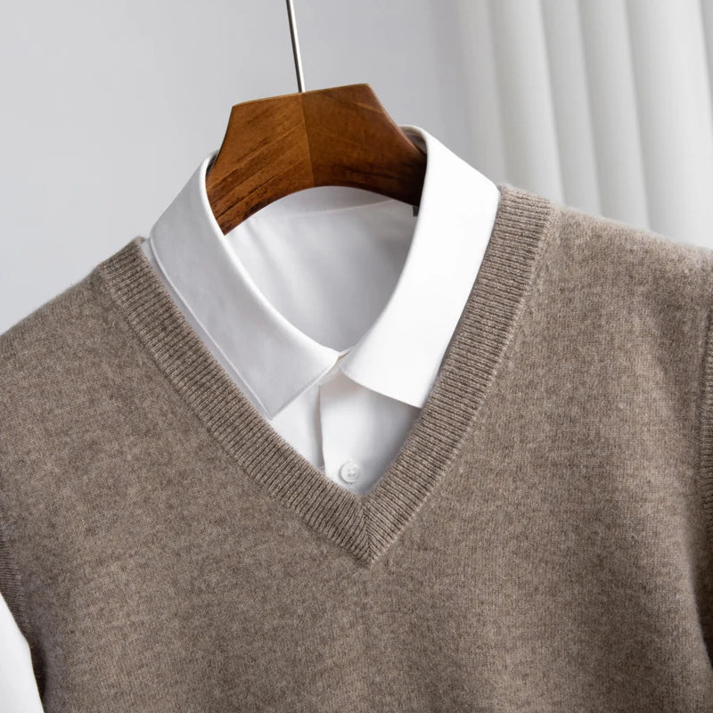 Men’s Classic Soft Knit V-Neck Sweater Vest