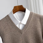 Men’s Classic Soft Knit V-Neck Sweater Vest