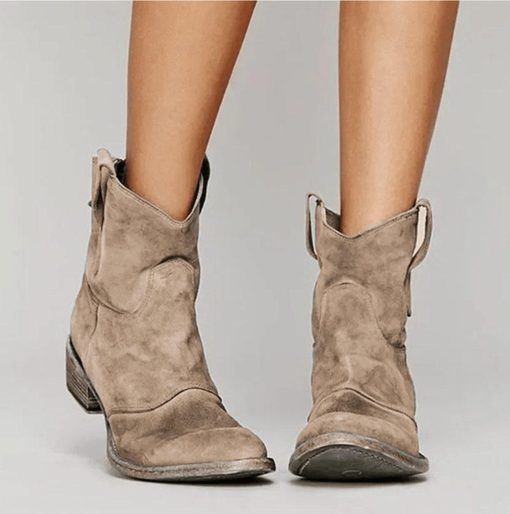 Women’s Faux Suede Western Ankle Boots