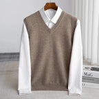 Men’s Classic Soft Knit V-Neck Sweater Vest