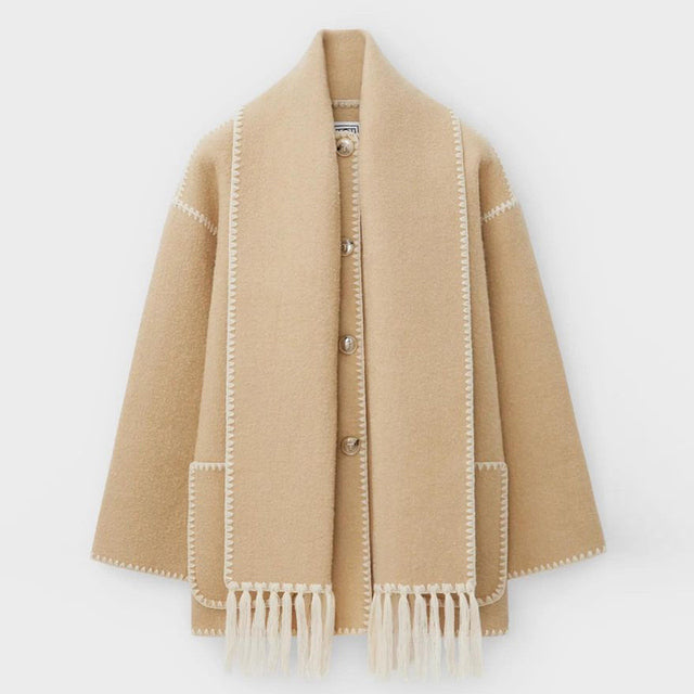 Women’s Blanket Stitch Scarf Jacket