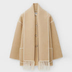 Women’s Blanket Stitch Scarf Jacket