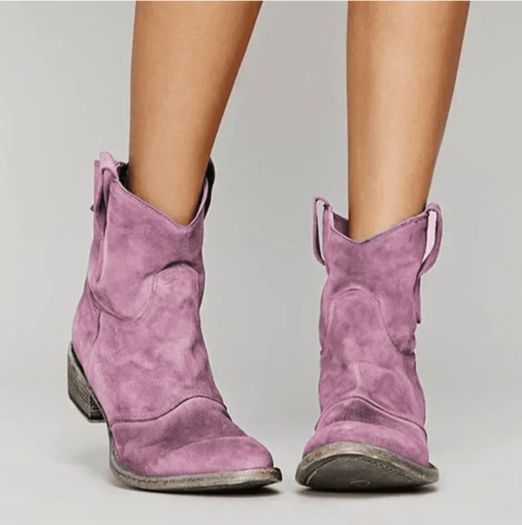 Women’s Faux Suede Western Ankle Boots