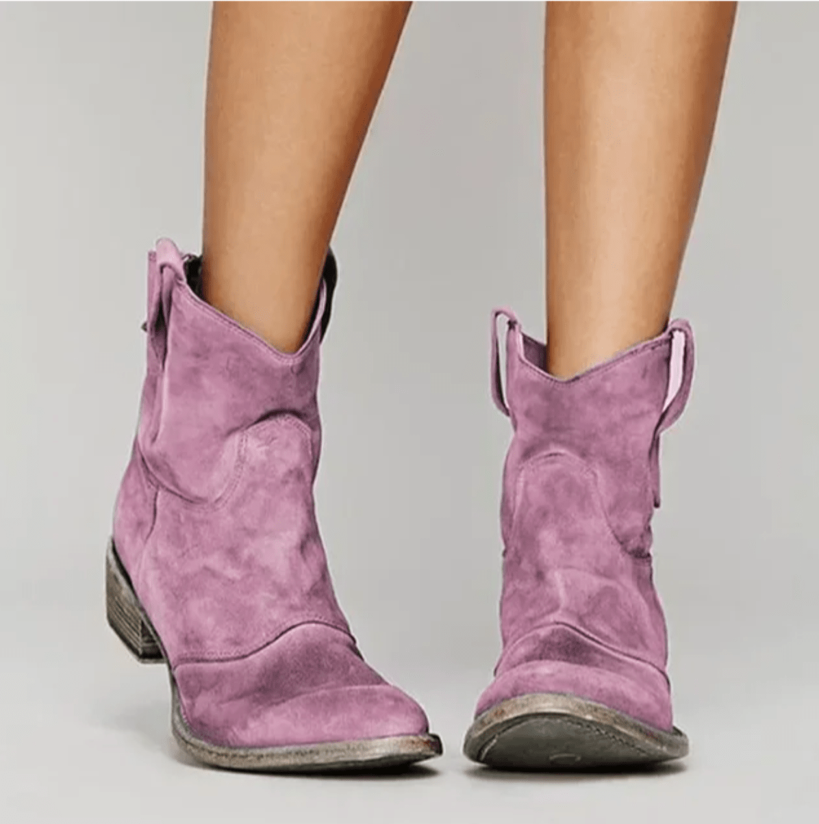 Women’s Faux Suede Western Ankle Boots