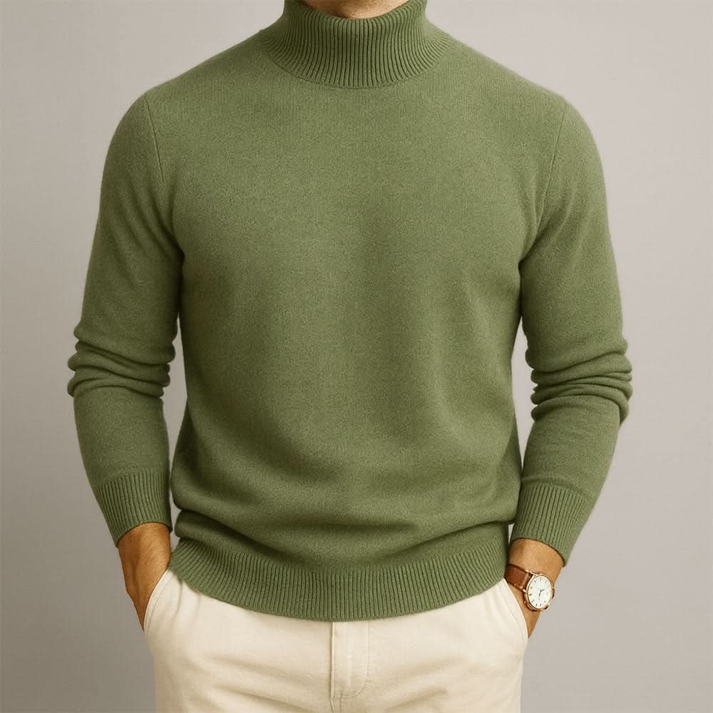 Men’s Classic Soft Knit Turtleneck Sweater