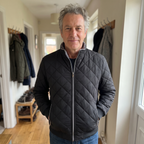 Men’s Fleece Lined Diamond Quilted Bomber Jacket