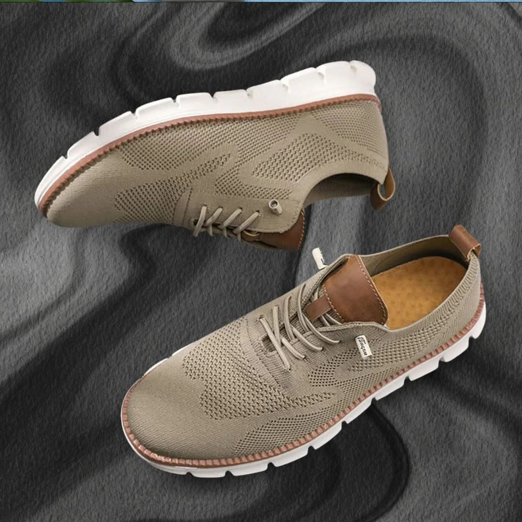 Men’s Knit Wingtip Sneakers