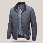 Men’s Fleece Lined Diamond Quilted Bomber Jacket