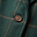 Women’s Windowpane Check Single-Breasted Coat