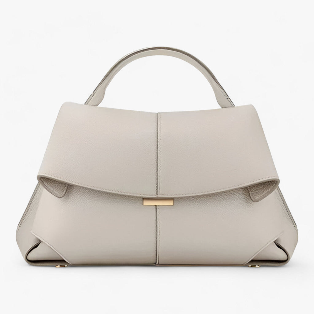 Women’s Pebbled Leather-Look Structured Top Handle Bag