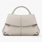 Women’s Pebbled Leather-Look Structured Top Handle Bag