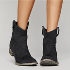 Women’s Faux Suede Western Ankle Boots