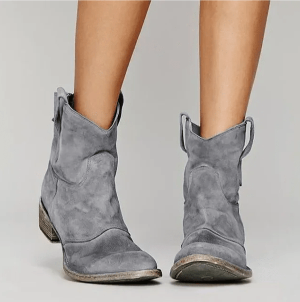 Women’s Faux Suede Western Ankle Boots