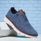 Men’s Knit Wingtip Sneakers