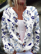 Women's Button-Front Knit Cardigan