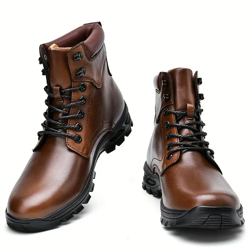 Men’s Lace-Up High-Top Combat Boots