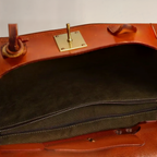 Women's Two-Tone Canvas Turn-Lock Top Handle Bag