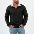 Men's Sherpa Collar Quarter-Zip Pullover Sweatshirt