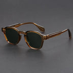 Women's Square Acetate Frame Retro Sunglasses