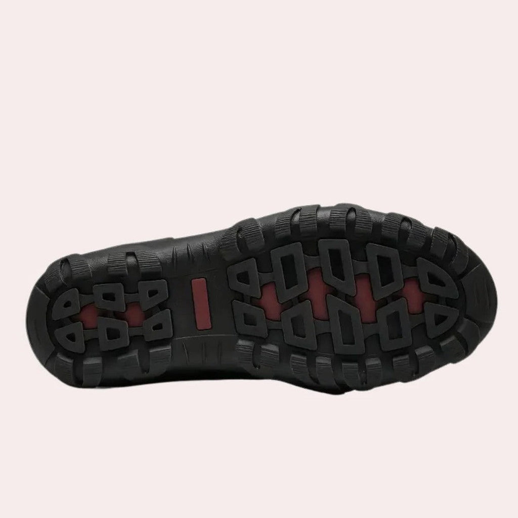 Men’s Faux Fur Lined Quilted Lace-Up Winter Snow Boots
