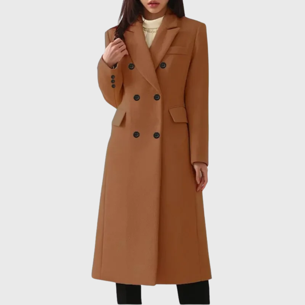 Women’s Tailored Double-Breasted Maxi Coat